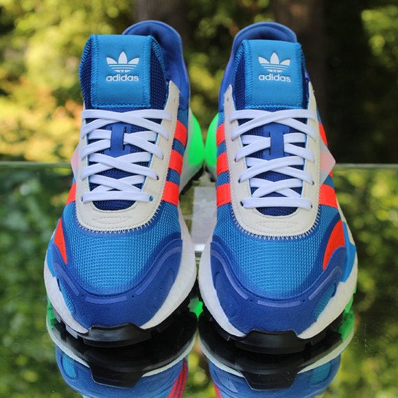 Adidas Retropy P9 Blue Solar Red Size 9 - Picture 8 of 12